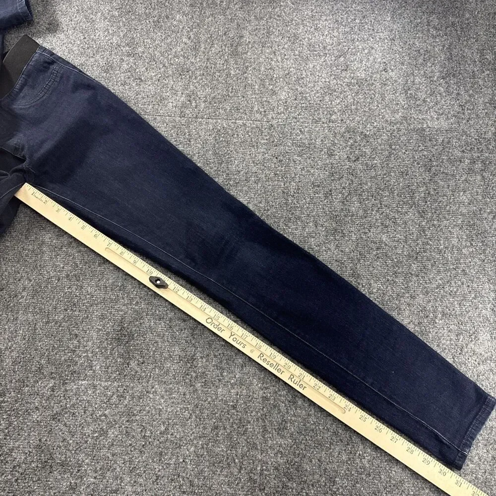 Tory Burch Denim Leggings Skinny Pull On Dark Wash Stretch Jeans Size 27